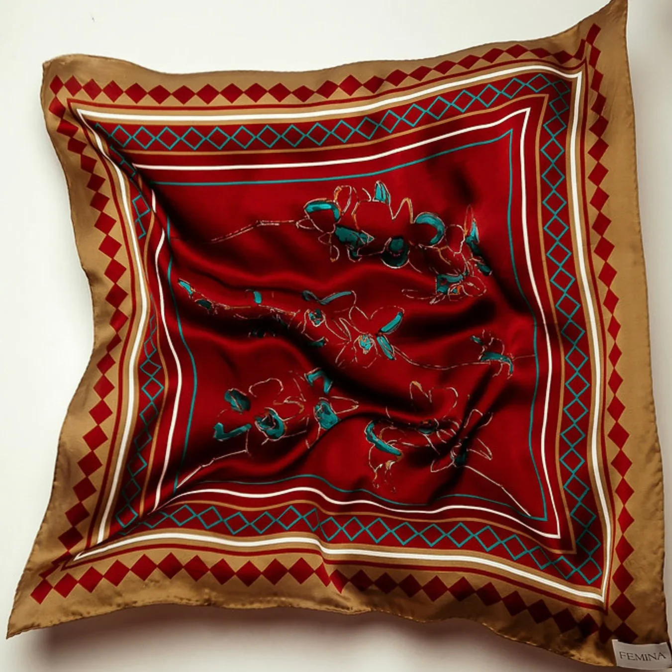 By Femina Silk Scarf - The Orchid