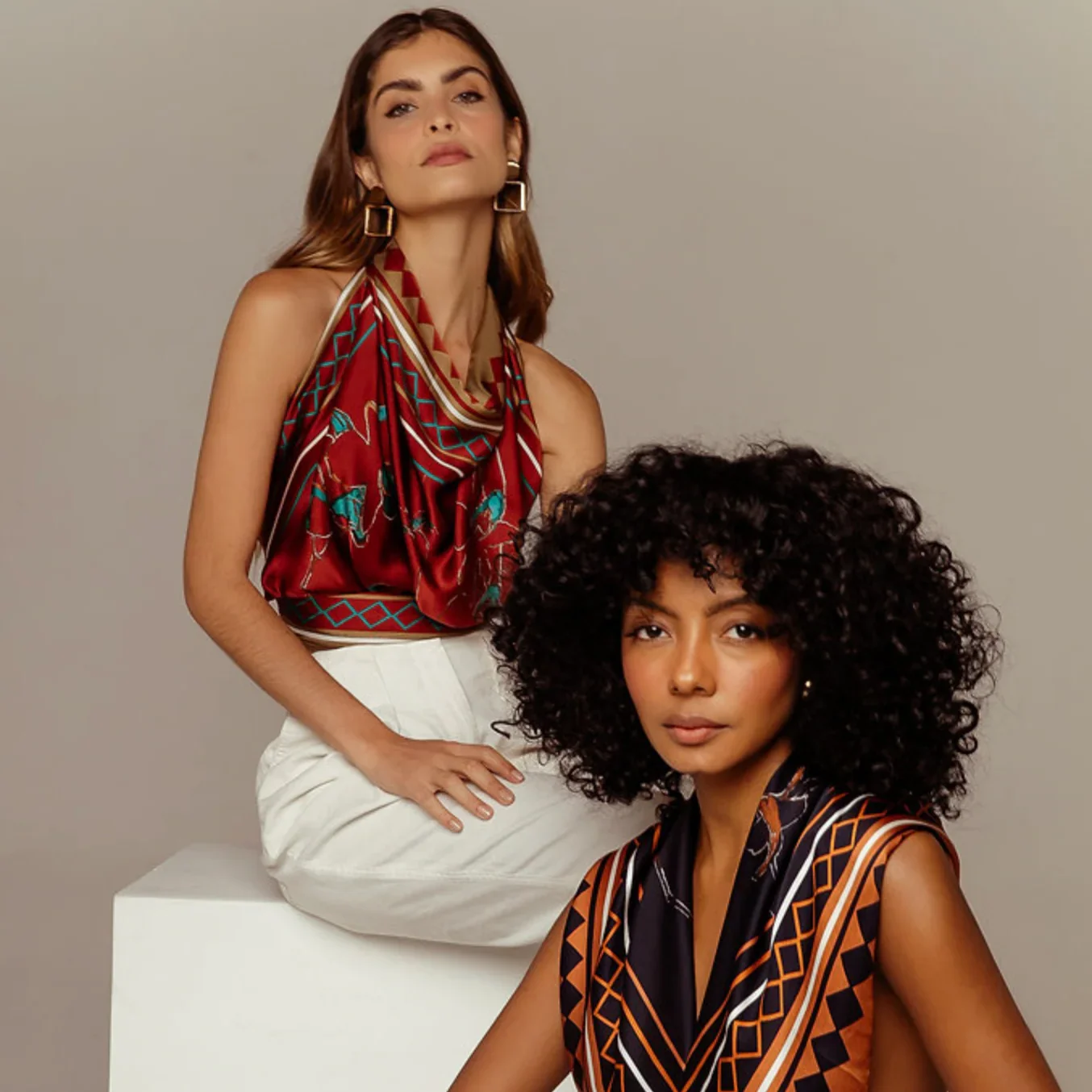 By Femina Silk Scarf - The Orchid