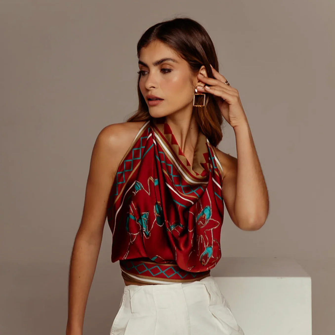 By Femina Silk Scarf - The Orchid