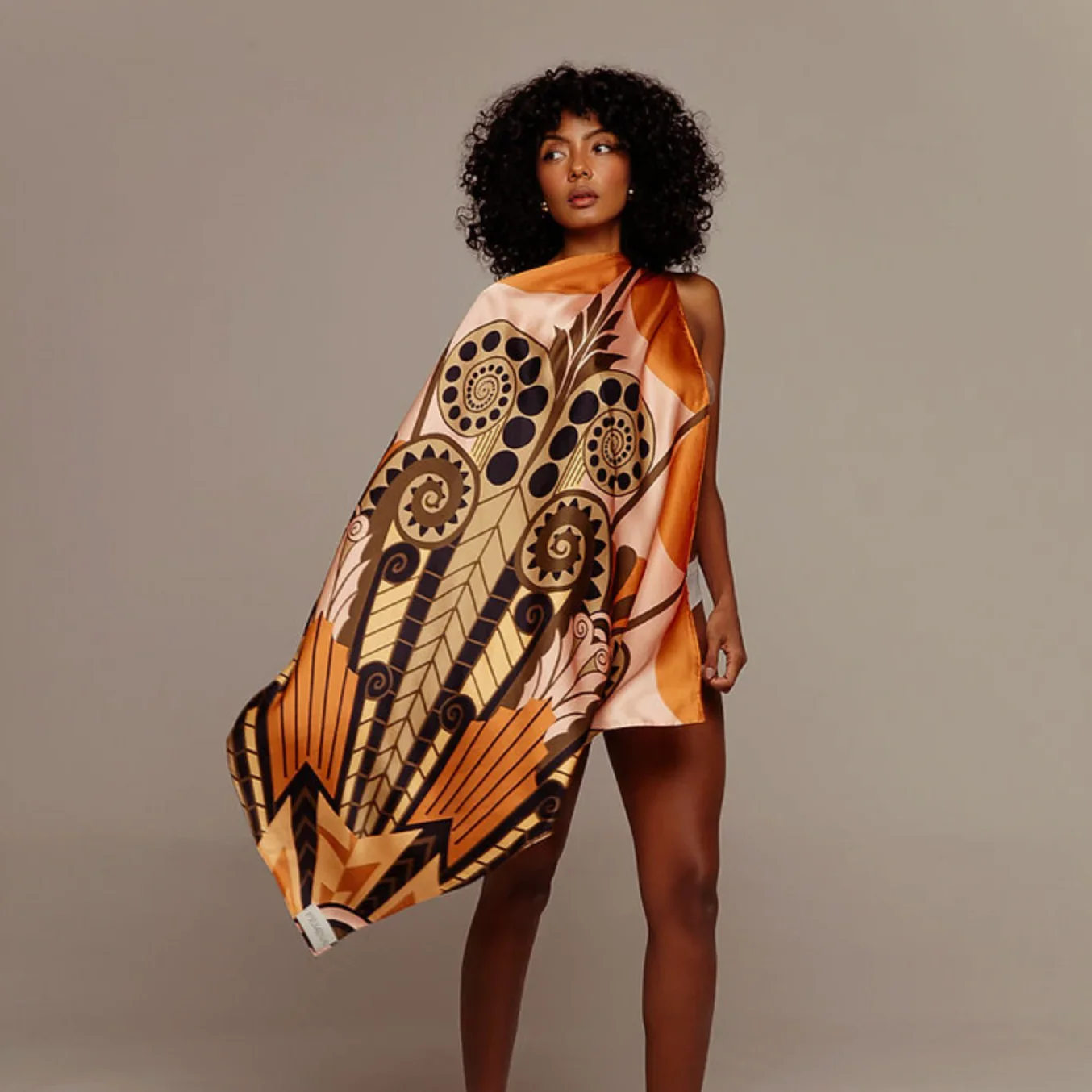 By Femina Silk Scarf - The Geometric