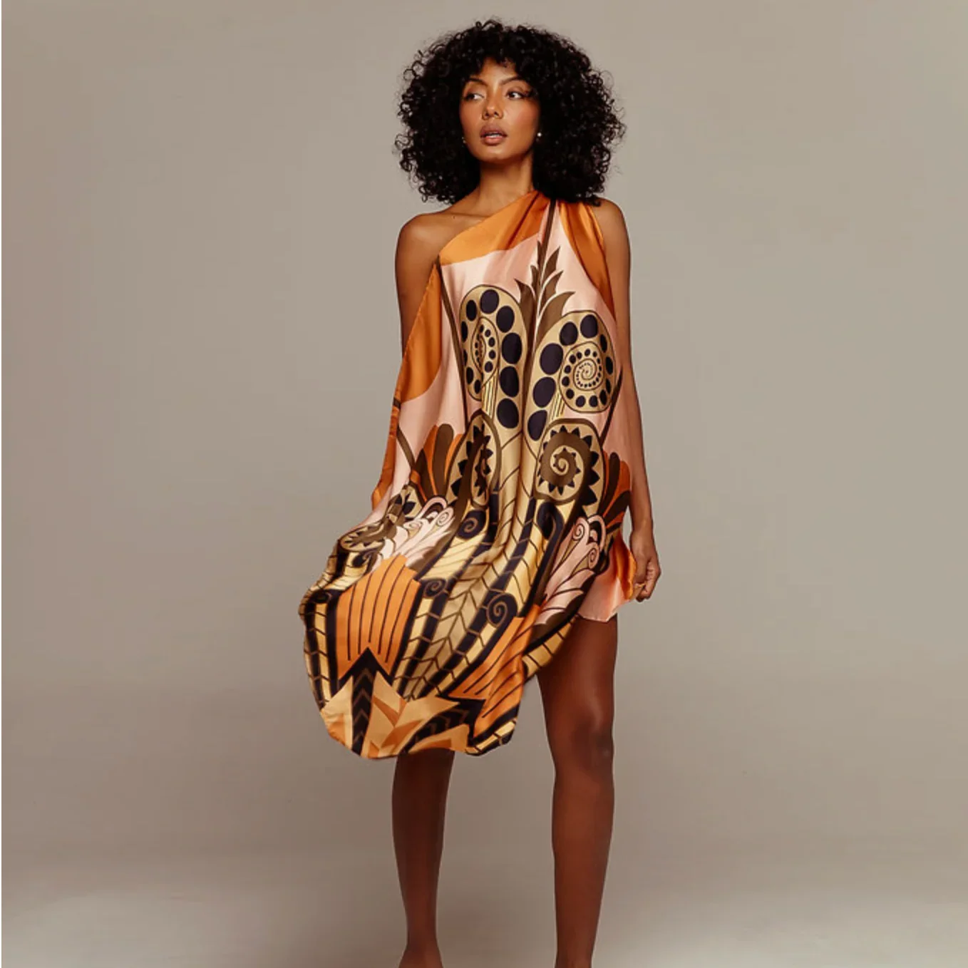 By Femina Silk Scarf - The Geometric