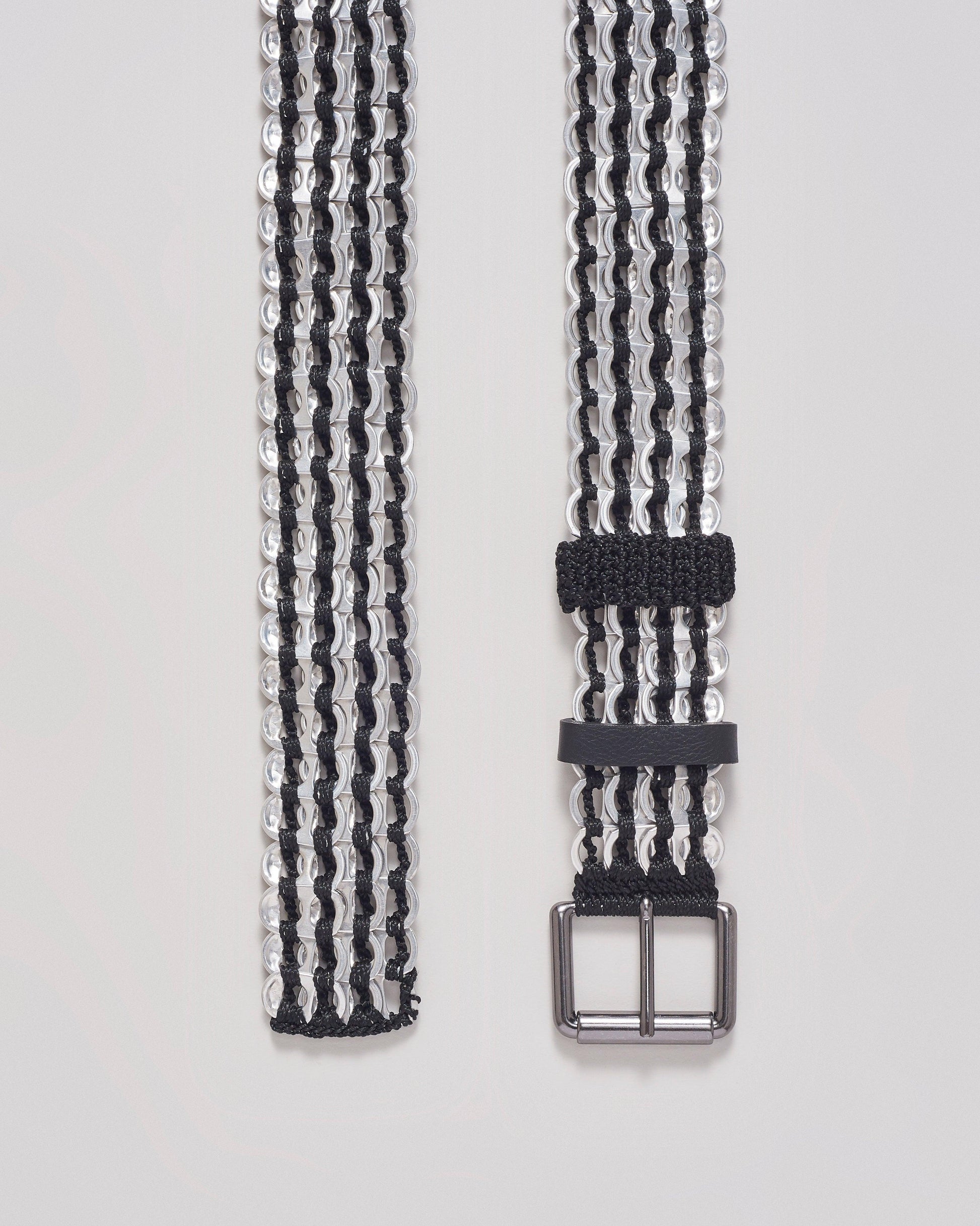 Bottletop Kibe Belt - Silver/Black - Lachesis London