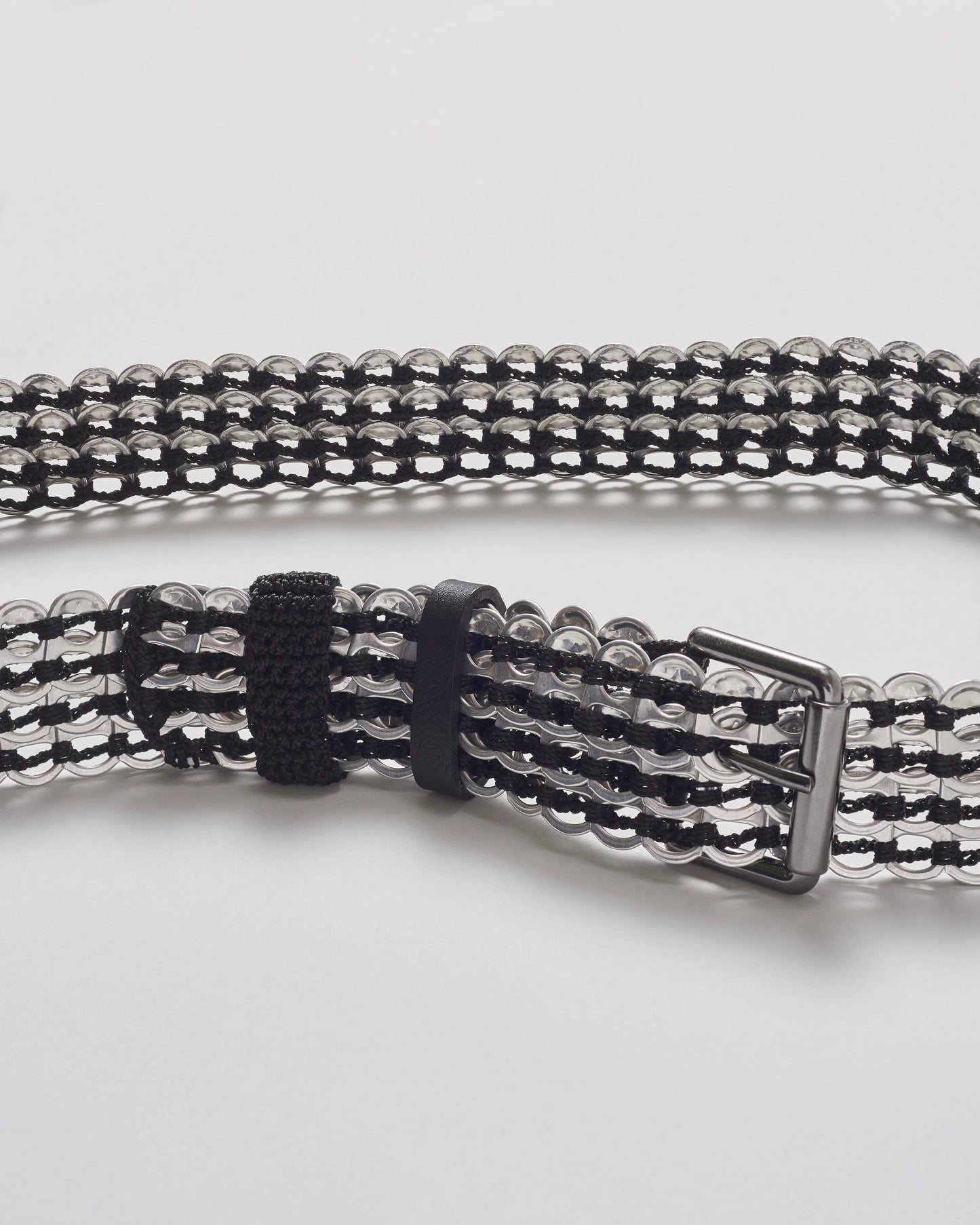 Bottletop Kibe Belt - Silver/Black - Lachesis London