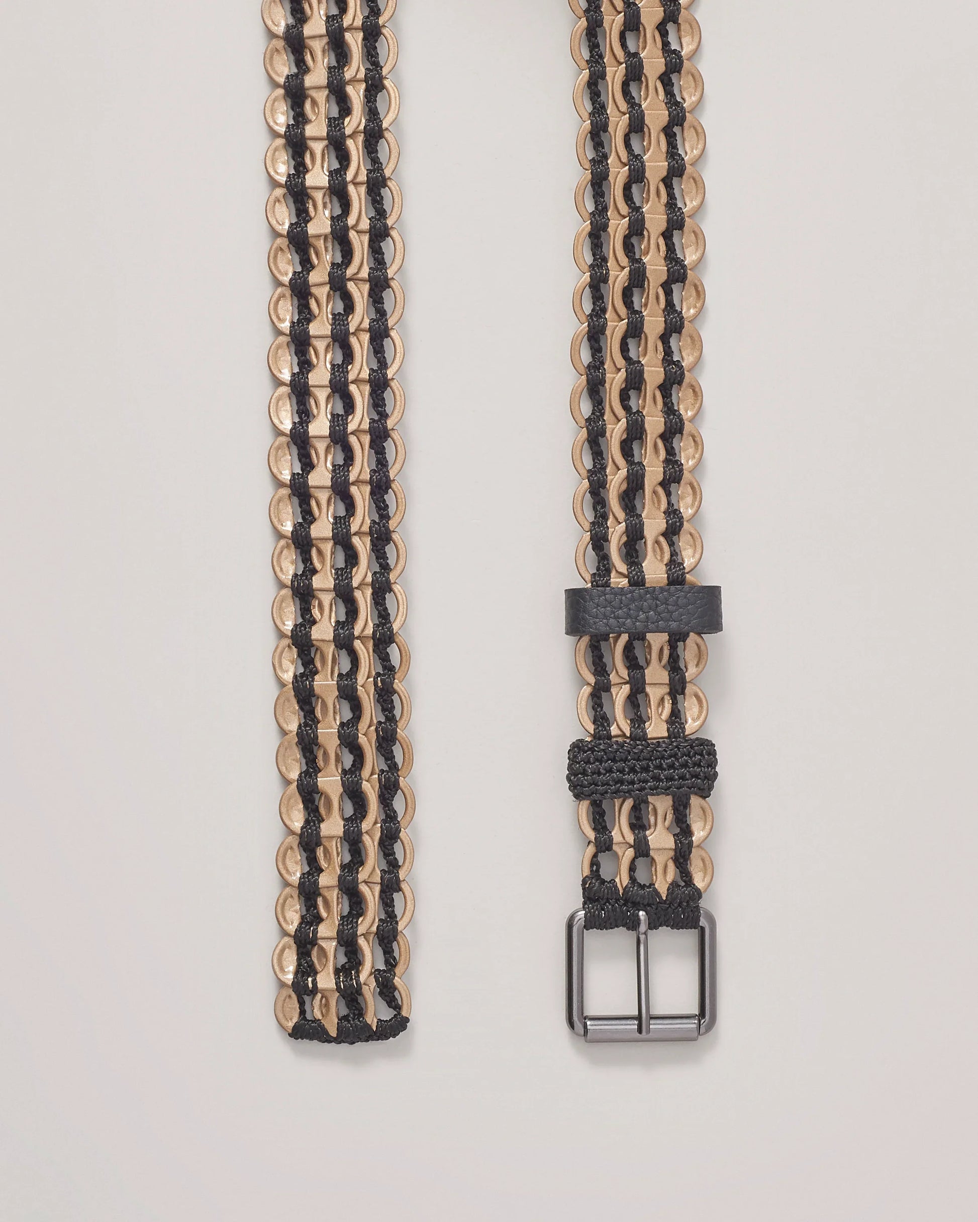 Bottletop Kibe Fino Enamel Belt - Gold - Lachesis London