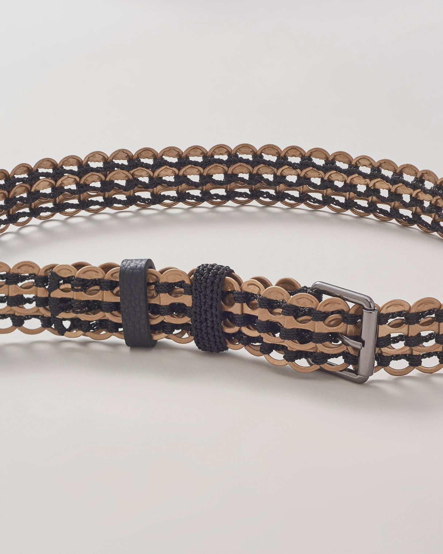 Bottletop Kibe Fino Enamel Belt - Gold - Lachesis London