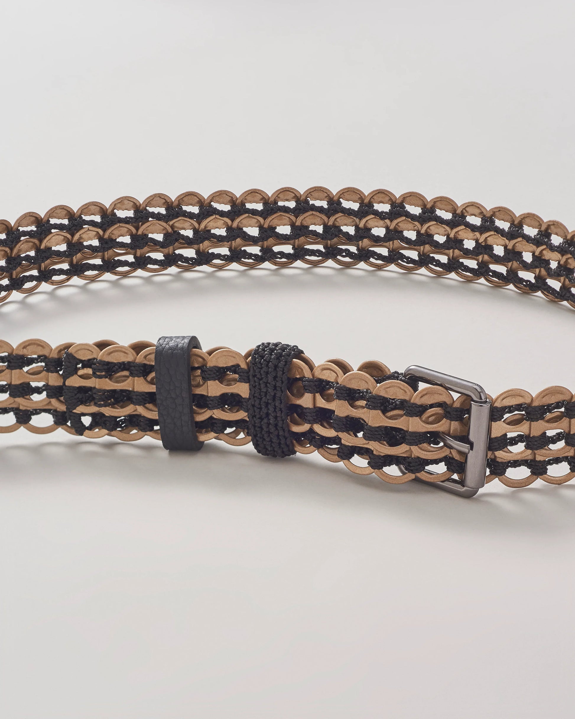 Bottletop Kibe Fino Enamel Belt - Gold - Lachesis London