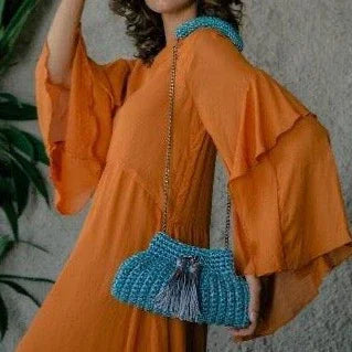 Catarina Mina Cantiga Crochet Handbag - Lachesis London