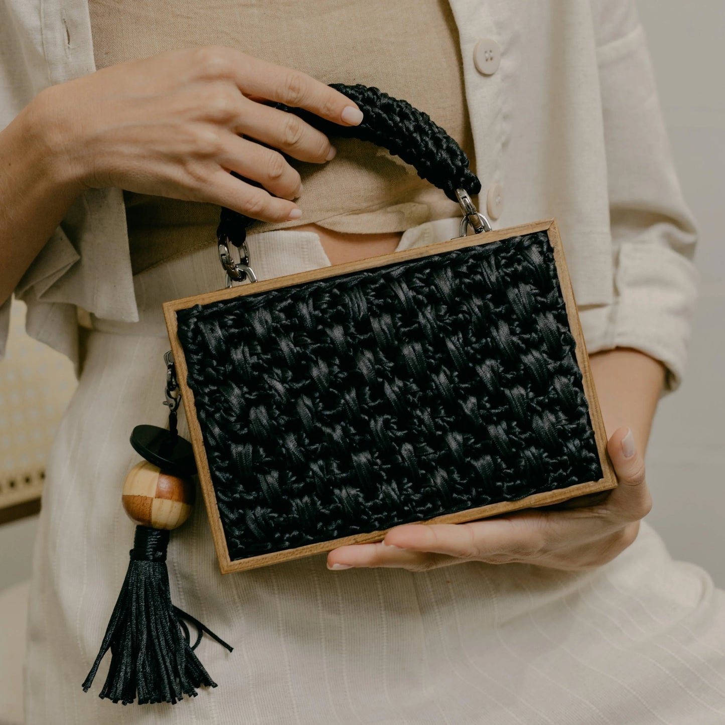 Catarina Mina Revela Crochet Handbag - Lachesis London