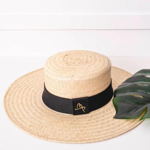Lachesis by Malu Pires Boater Carnaúba Straw Hat - Large Brim - Lachesis London