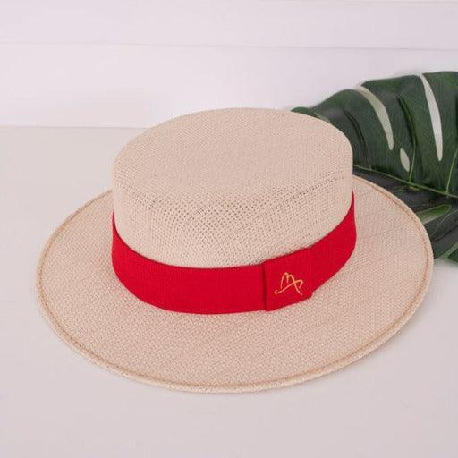 Lachesis by Malu Pires Boater Style Off White Hat - Medium Brim - Lachesis London