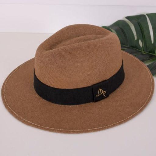 Lachesis by Malu Pires Panama Style Brown Hat - Lachesis London