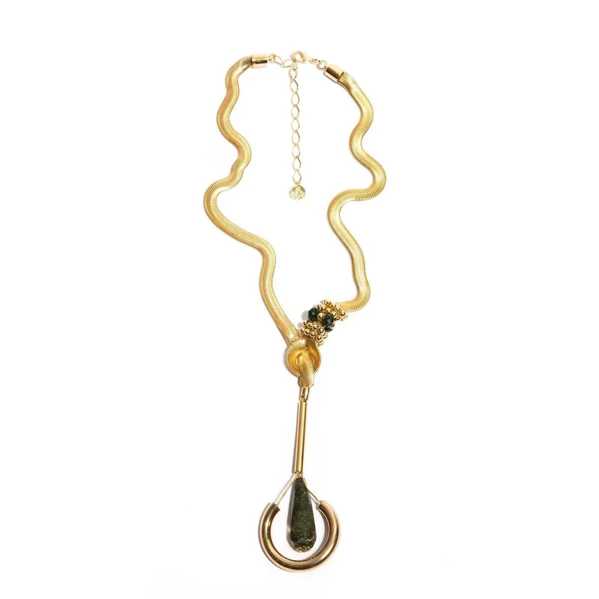 Mãos da Terra Howlite Posh Pendant Necklace - Lachesis London