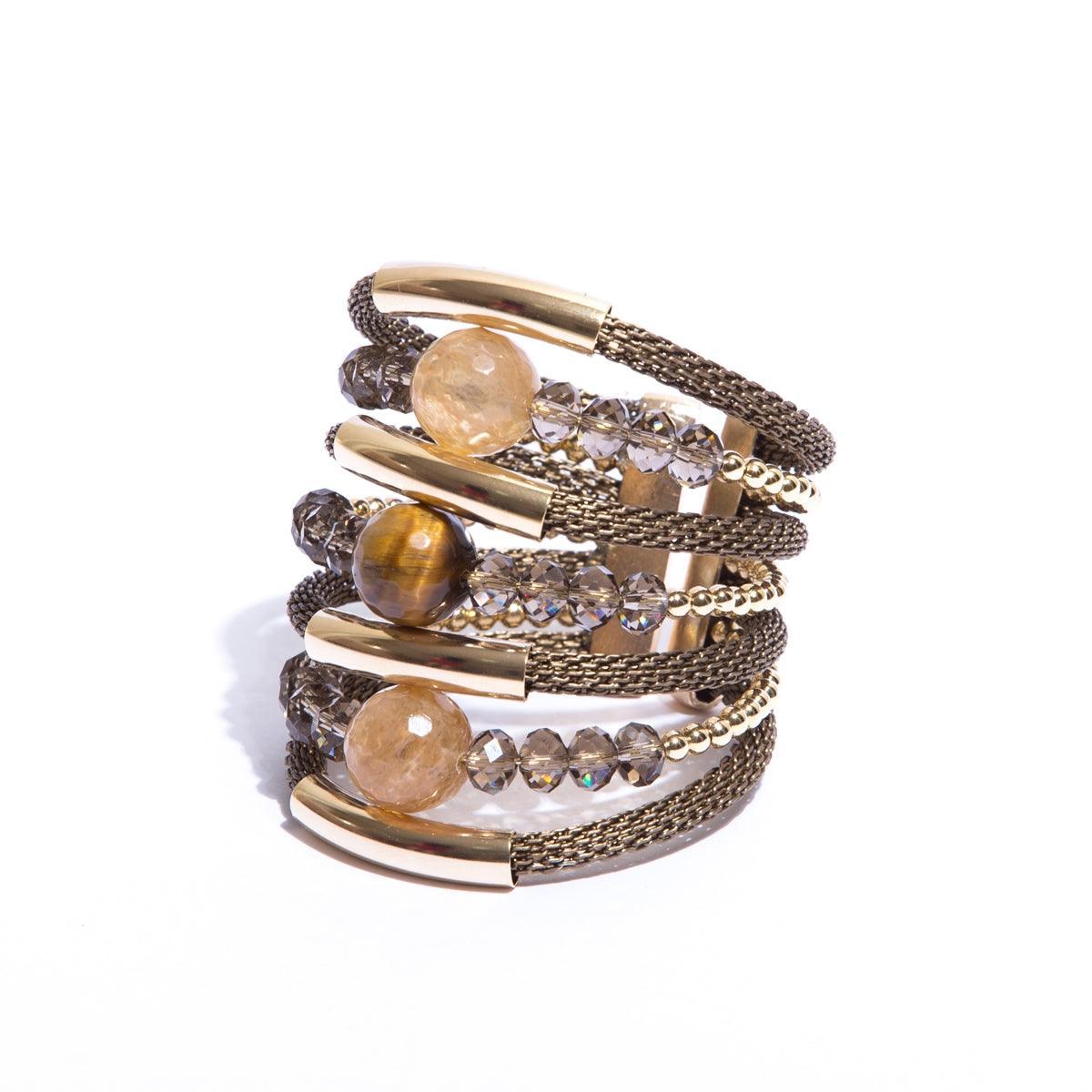 Mãos da Terra Three Tier Mesh Bracelet - Lachesis London