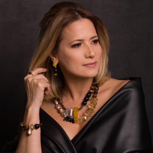 Mãos da Terra Tricolour Drop Earrings - Lachesis London