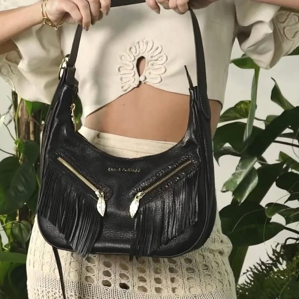 NEW COLLECTION - Zanir Furtado Aguapé Black Bag - Lachesis London