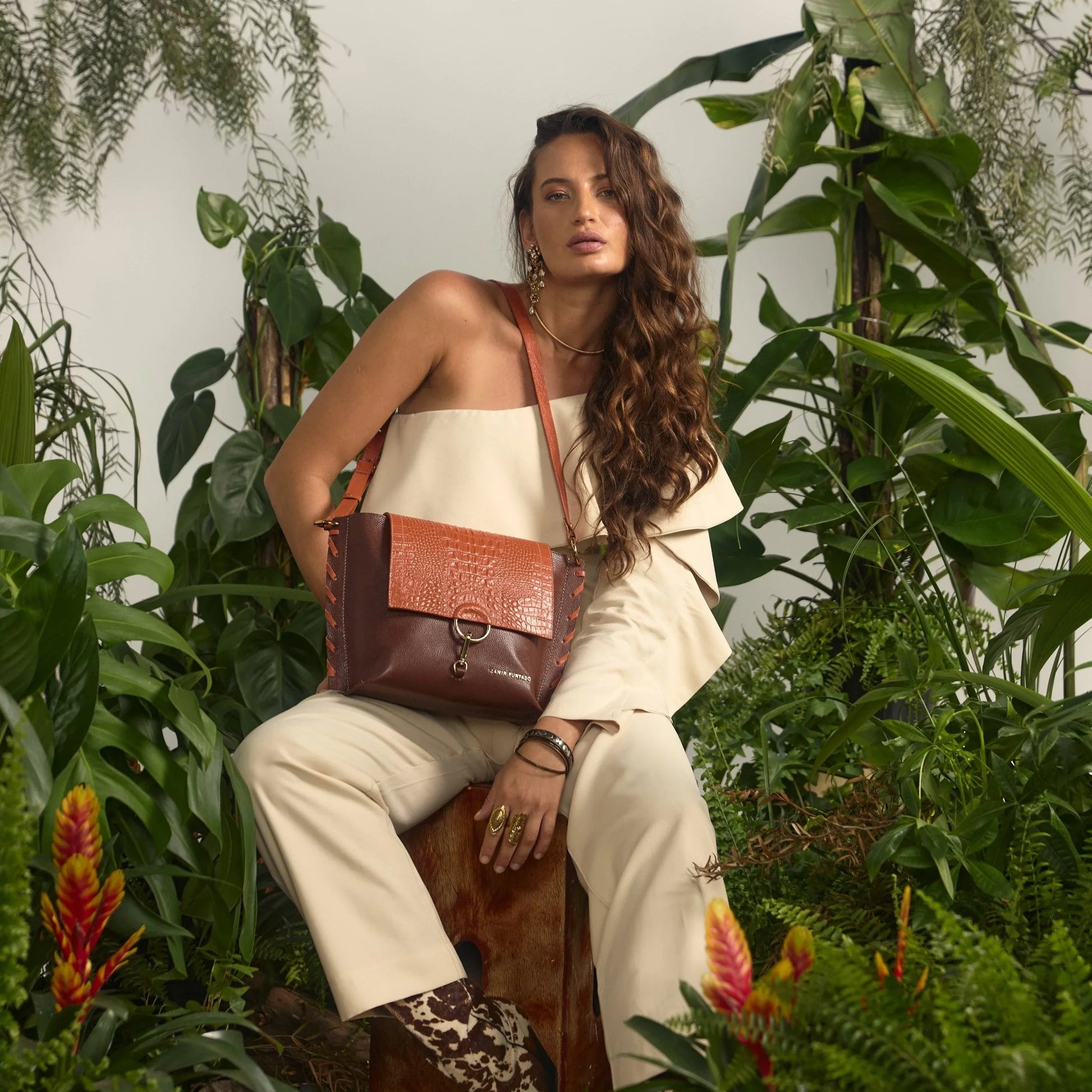 NEW COLLECTION - Zanir Furtado Ibiporǎ Brown & Orange Bag - Lachesis London