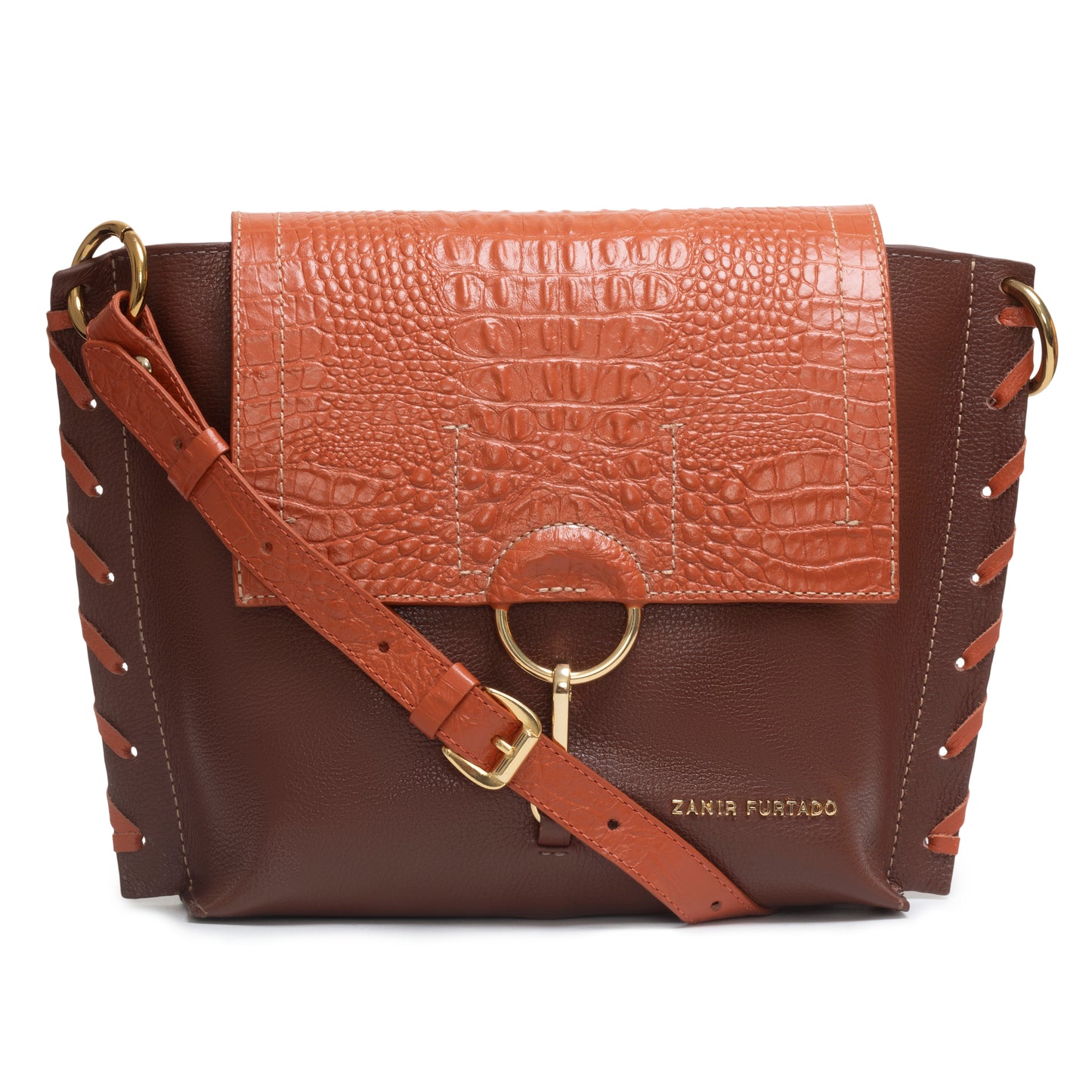 NEW COLLECTION - Zanir Furtado Ibiporǎ Brown & Orange Bag - Lachesis London