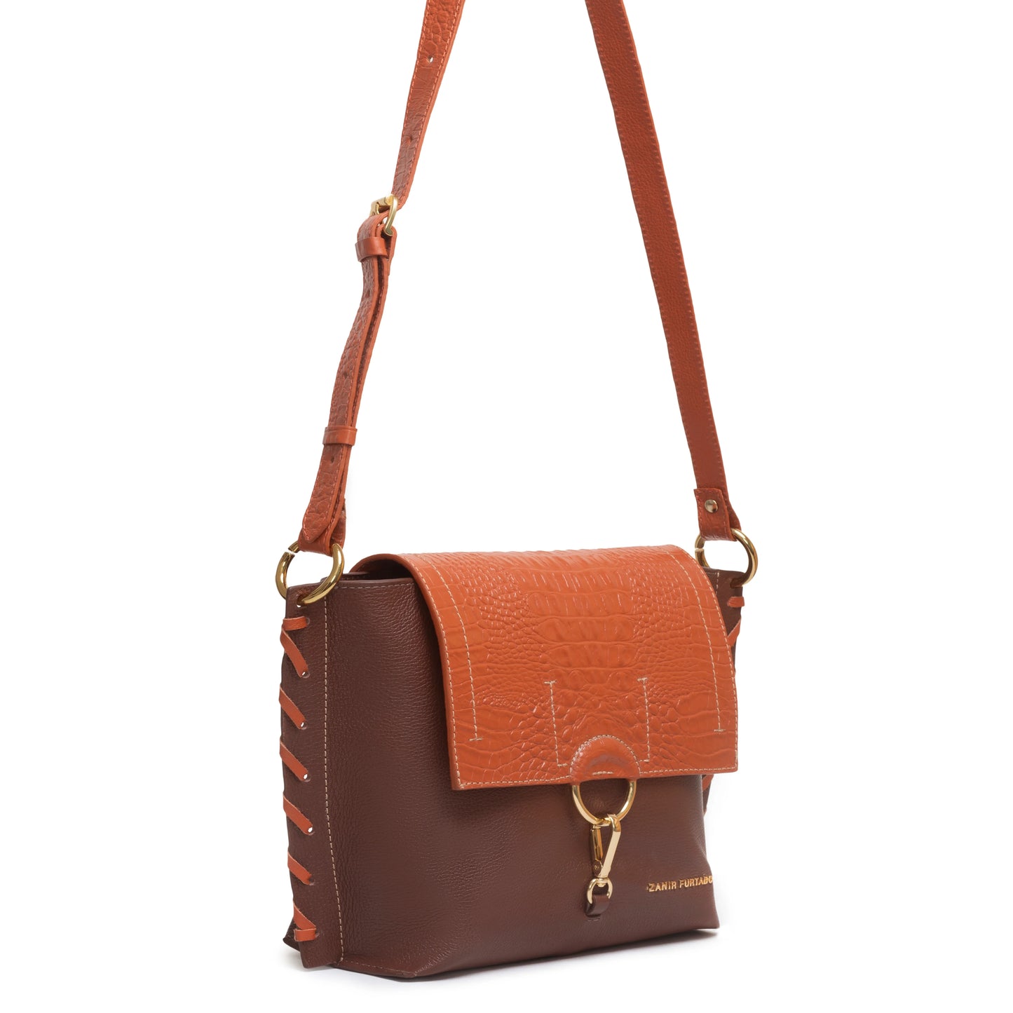 NEW COLLECTION - Zanir Furtado Ibiporǎ Brown & Orange Bag - Lachesis London