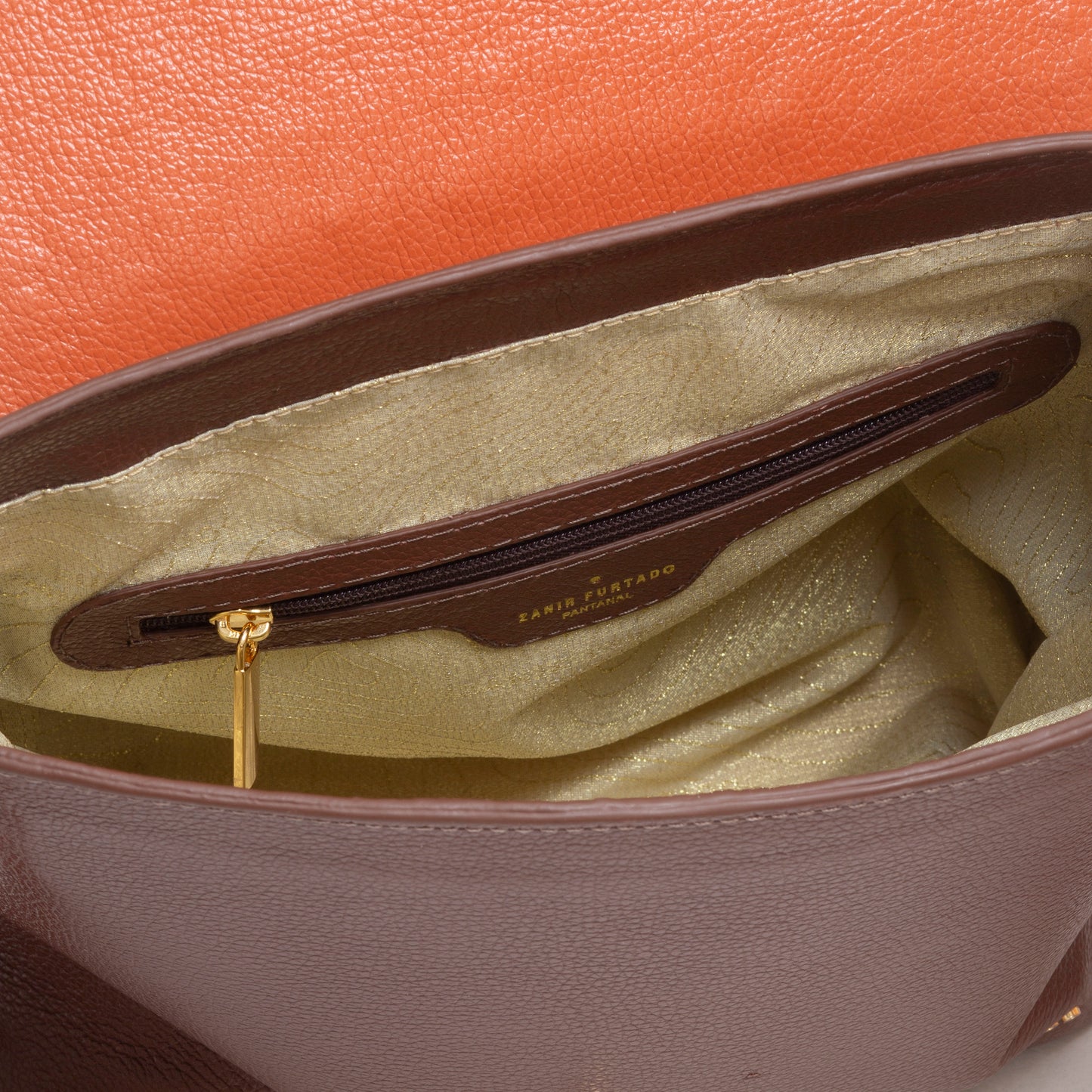 NEW COLLECTION - Zanir Furtado Ibiporǎ Brown & Orange Bag - Lachesis London