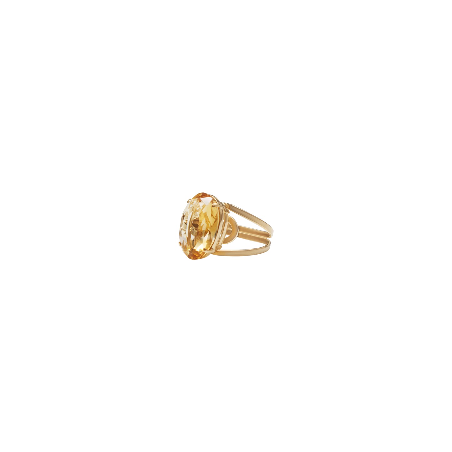 Lachesis Citrine Adjustable Ring