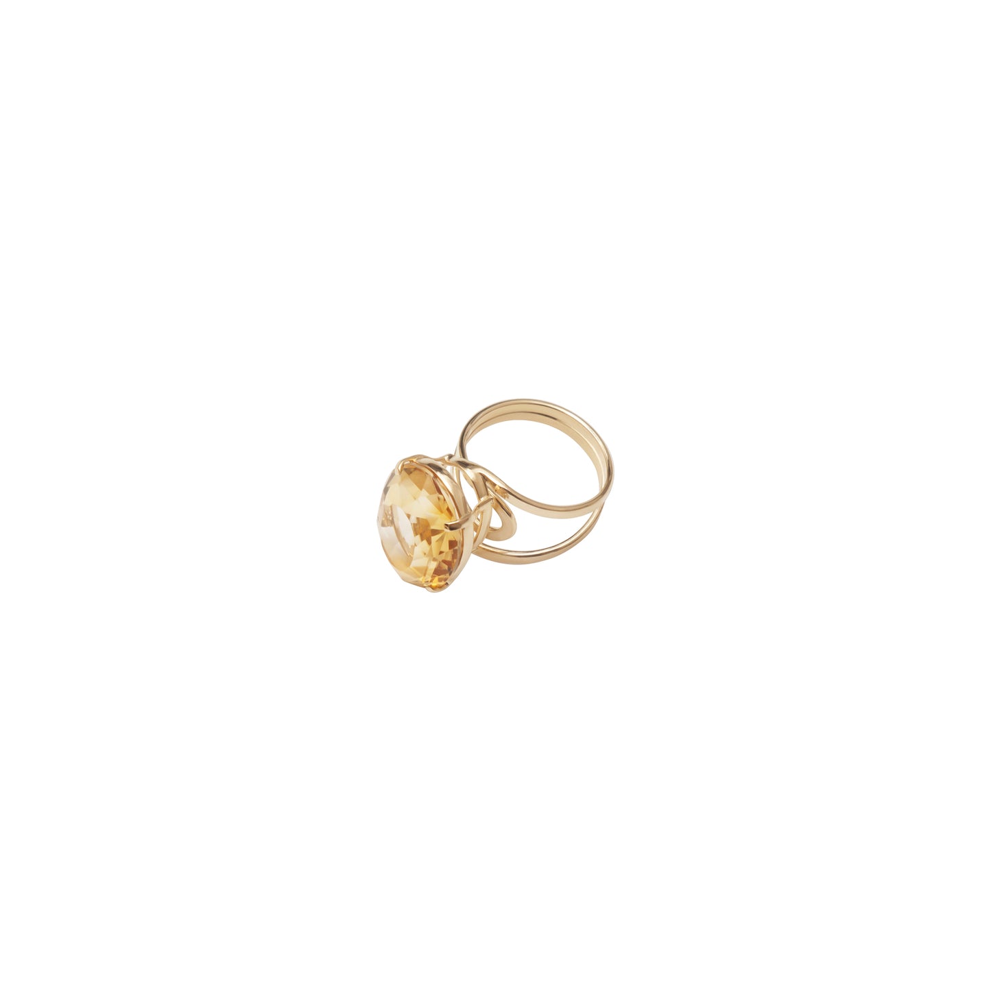 Lachesis Citrine Adjustable Ring