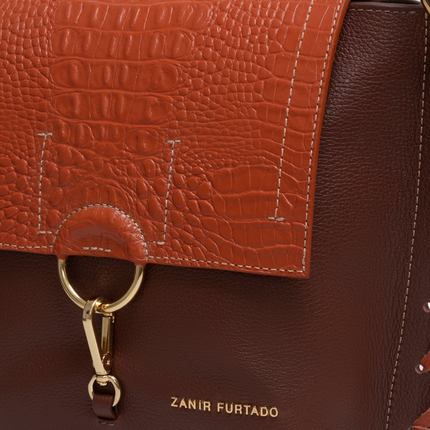 NEW COLLECTION - Zanir Furtado Ibiporǎ Brown & Orange Bag