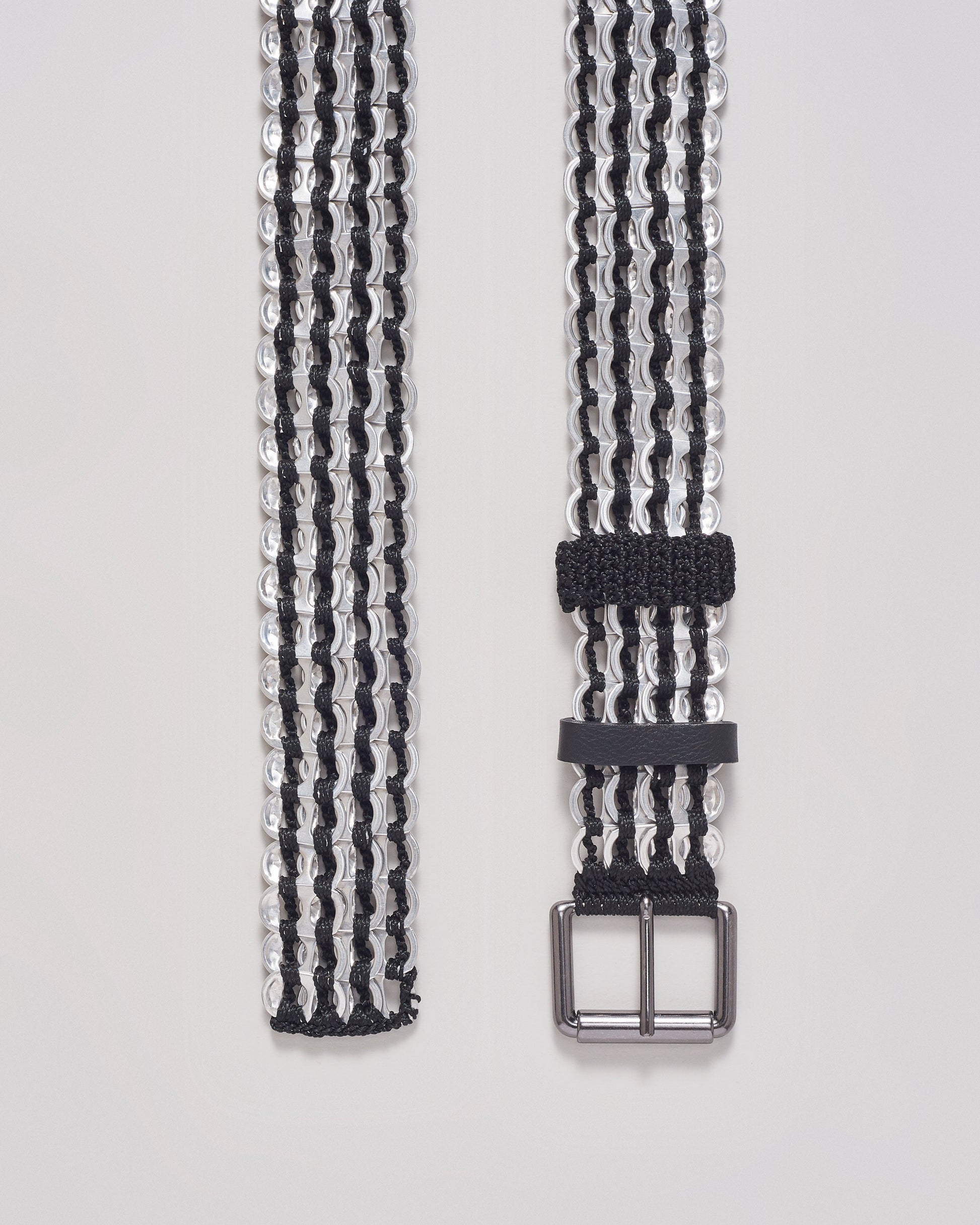 Bottletop Kibe Belt - Silver/Black - Lachesis London 