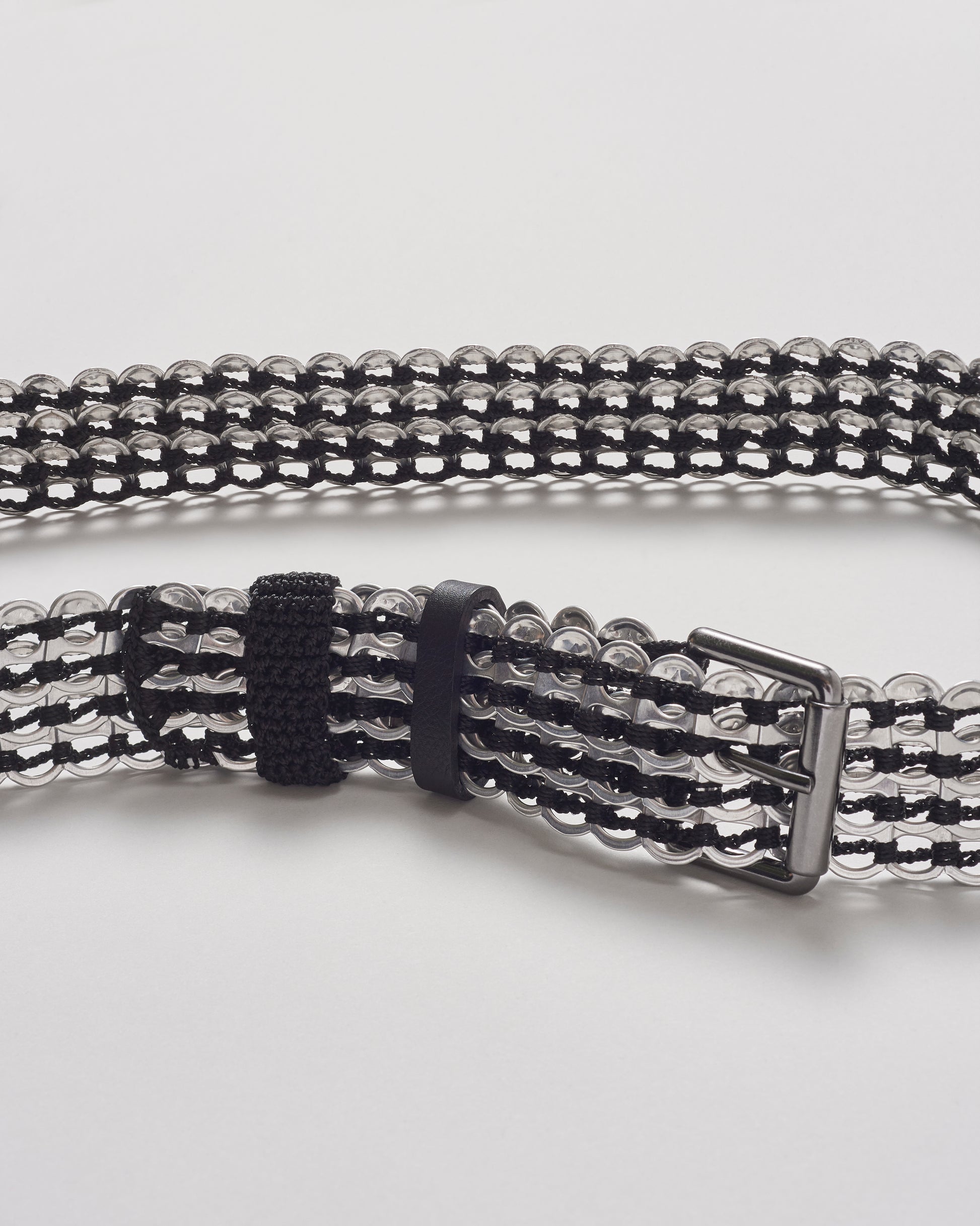 Bottletop Kibe Belt - Silver/Black - Lachesis London 