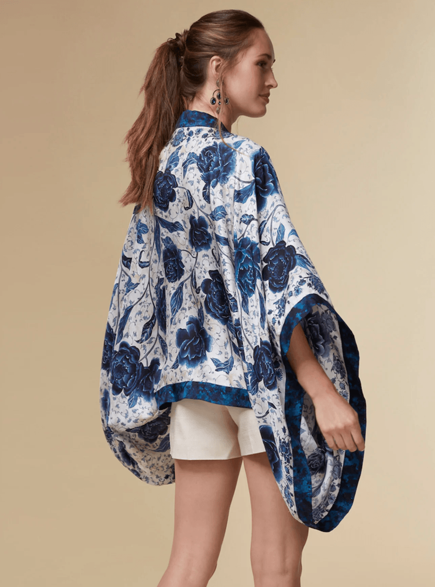 Jessica Kayll Florence Silk Kimono Top - Lachesis London 