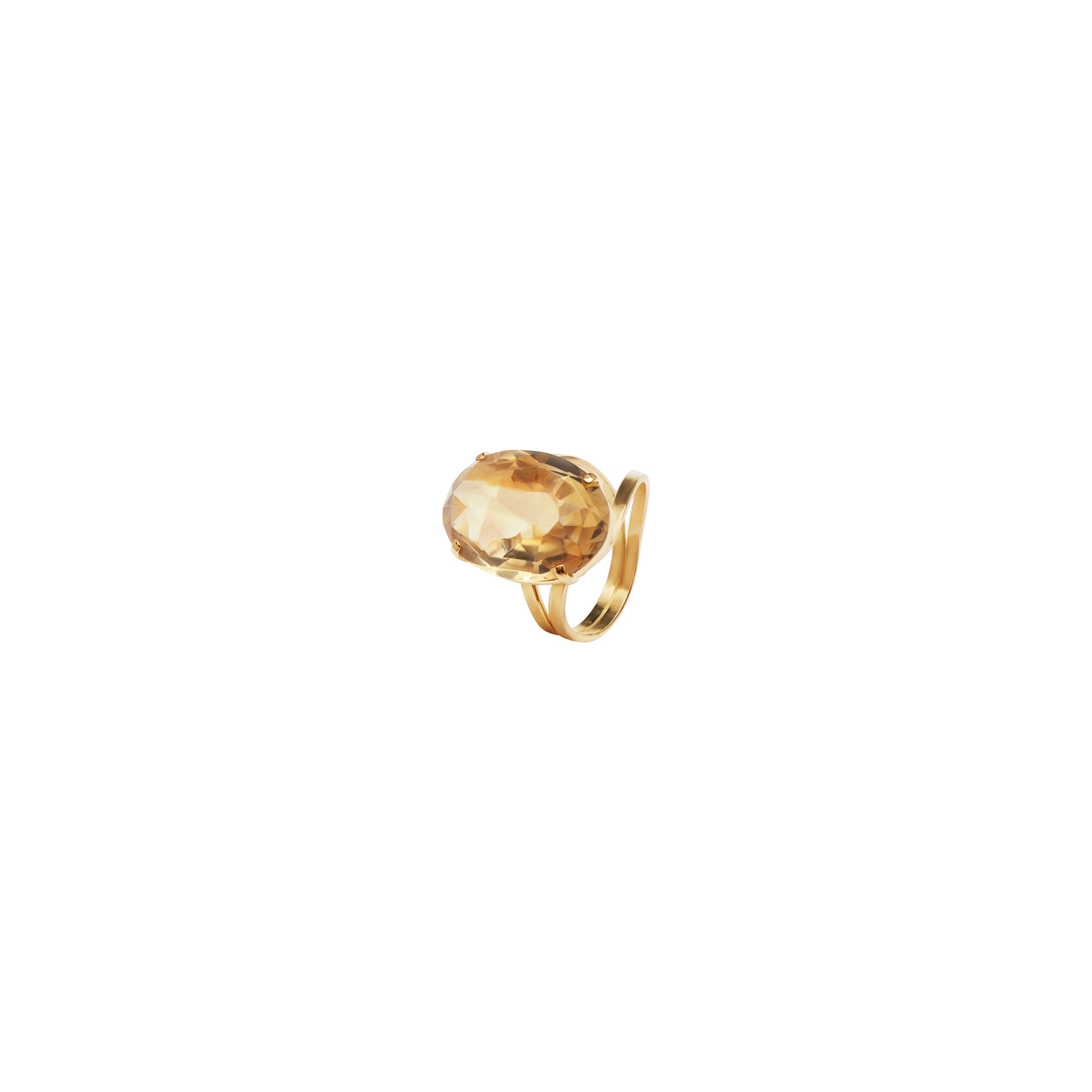 Lachesis Citrine Adjustable Ring - Lachesis London 