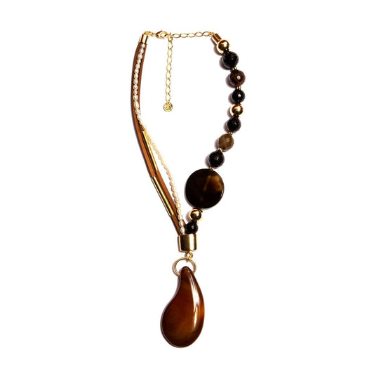 Mãos da Terra Agate Drop Necklace - Lachesis London 