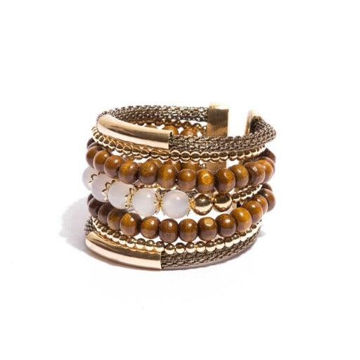 Mãos da Terra Beads and Mesh Bracelet - Lachesis London 