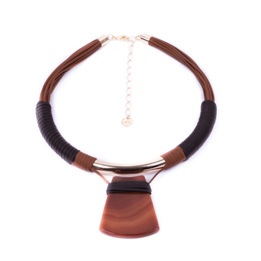 Mãos da Terra Brown Agate Necklace - Lachesis London 