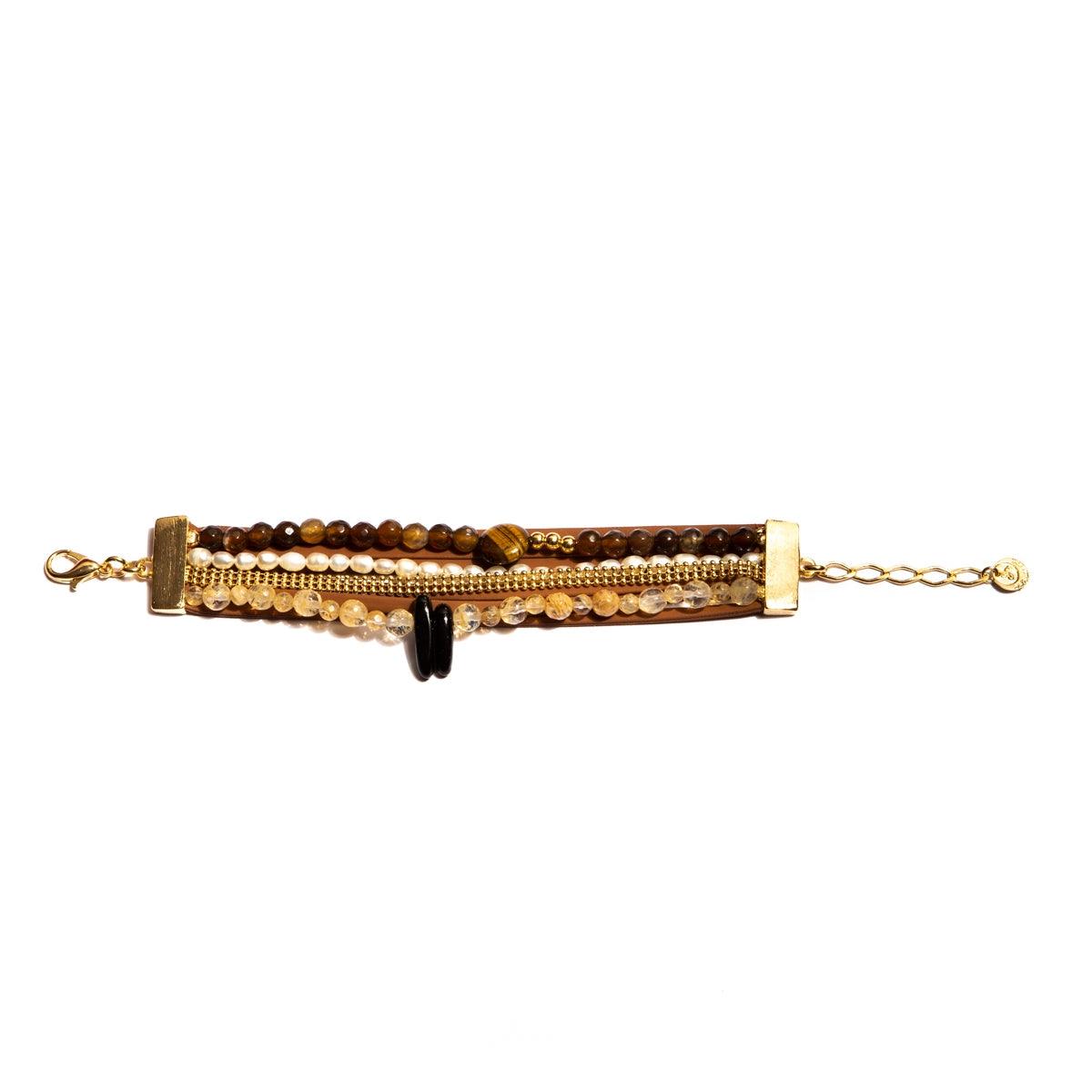 Mãos da Terra Golden Layered Bracelet - Lachesis London 