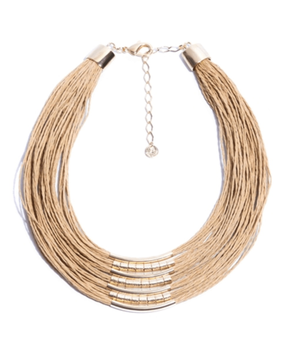 Maos da Terra Golden Rice Straw Necklace - Lachesis London 