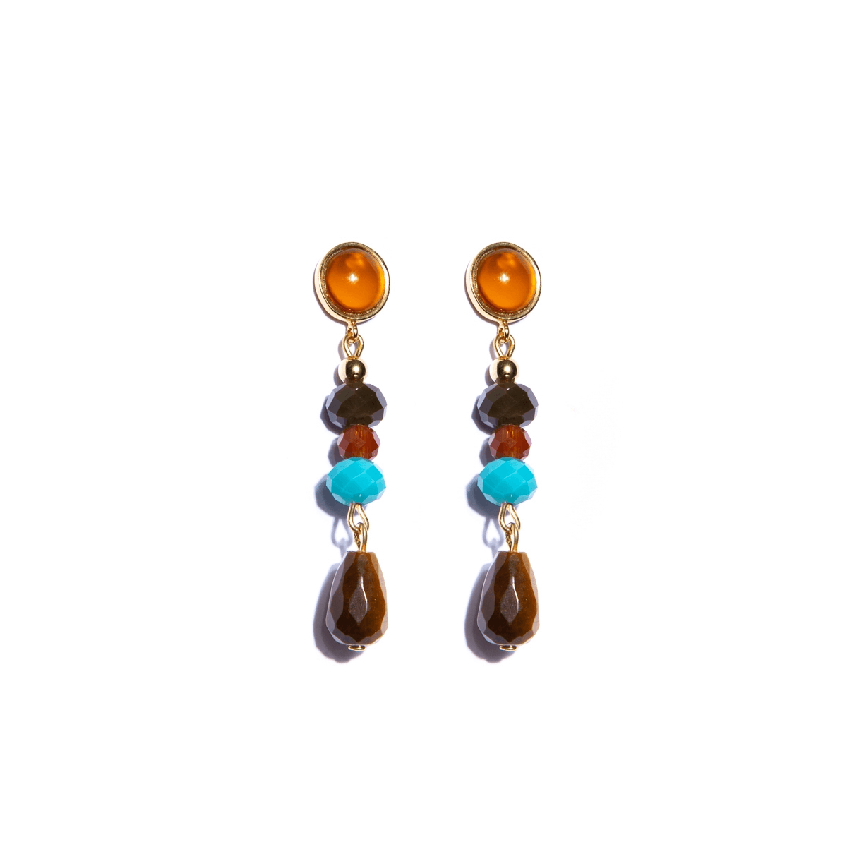 Mãos da Terra Long Drop Helena Earrings - Lachesis London 