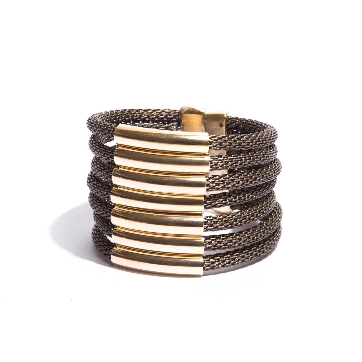 Mãos da Terra Mesh Aluminum Bracelet - Lachesis London 