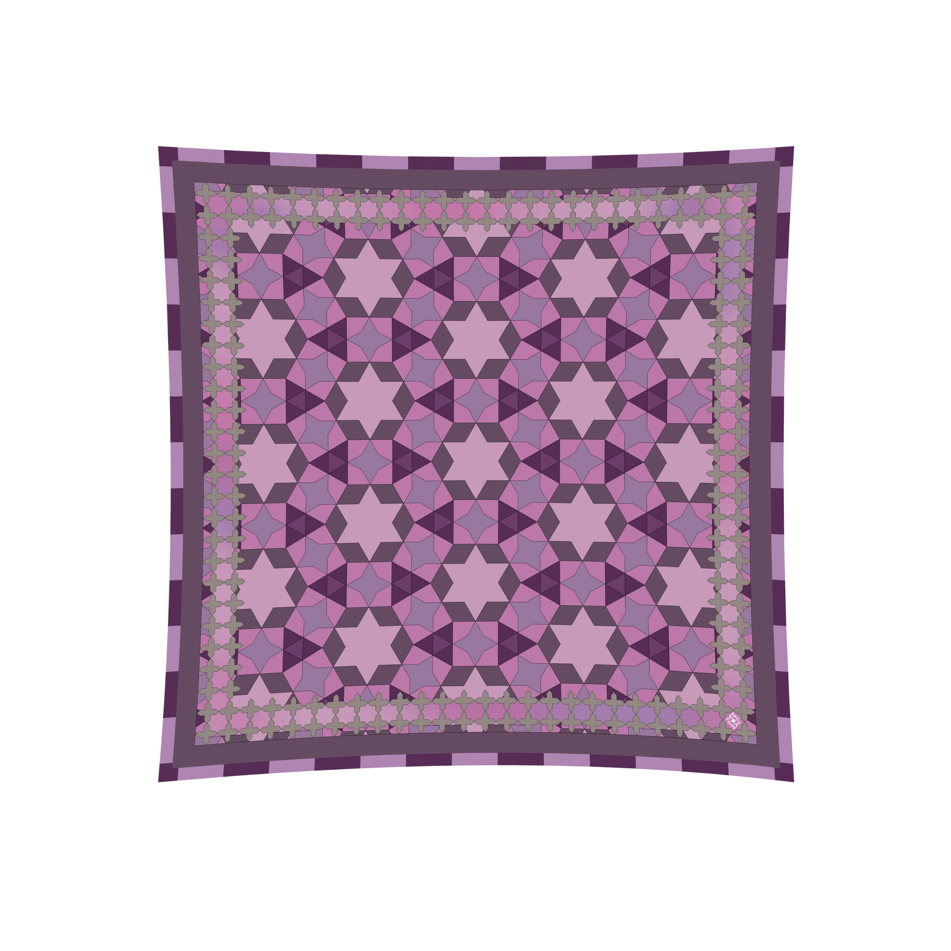 Pherahs Silk Twill Lavender Scarf - Lachesis London 