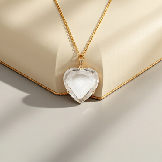 Lachesis Crystal Heart Pendant