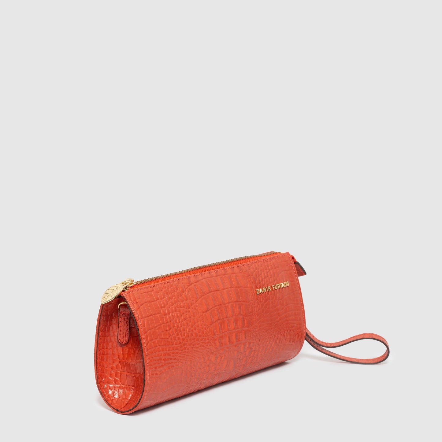 Zanir Furtado Charme Clutch Bag - Orange - Lachesis London 